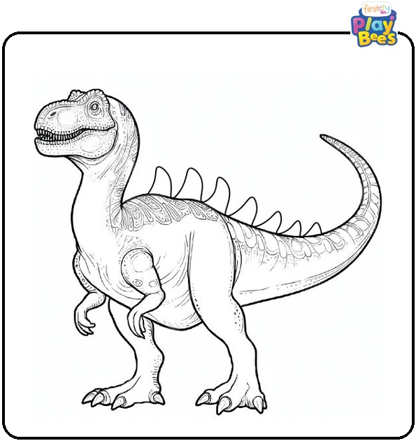 Sea Monster at the Beach Coloring Page