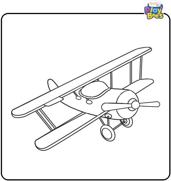 Single Engine Airplane Coloring Page