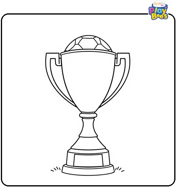 Soccer Trophy Coloring Page