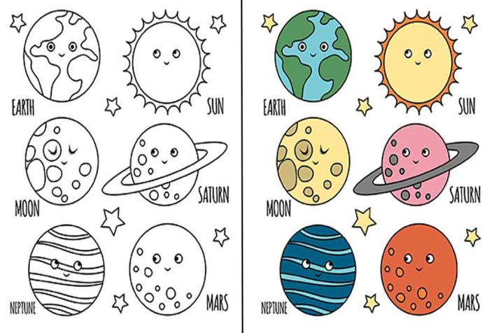Solar System Coloring Pages – Free Printable Sheets & Pictures