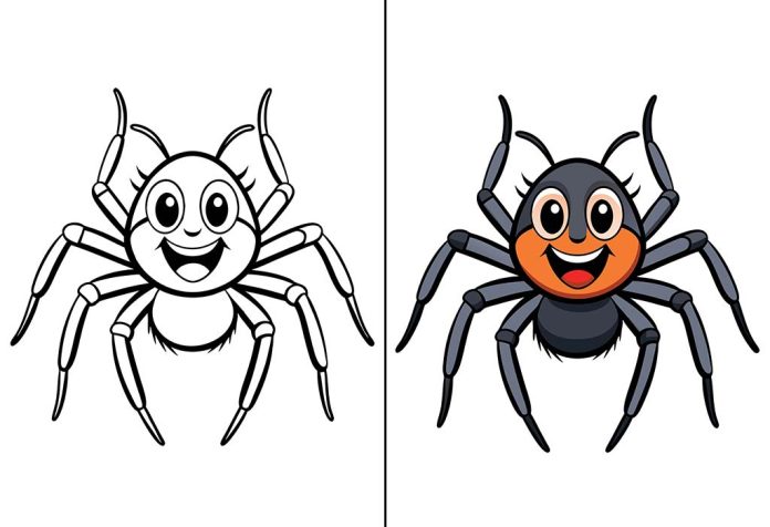 Spider Coloring Pages – Free Printable Sheets & Images