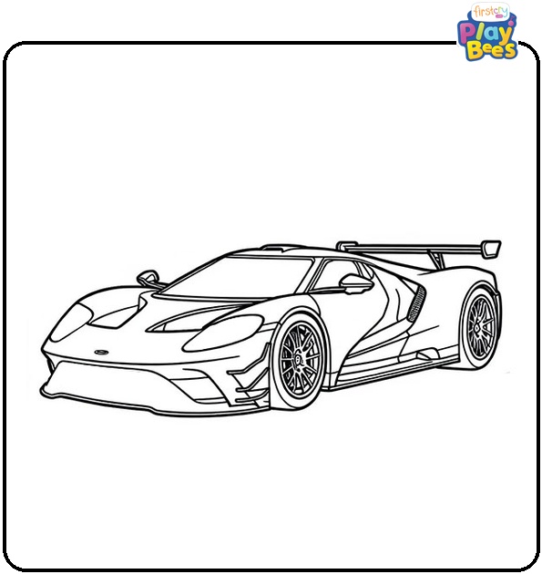 Sports Car Coloring Page