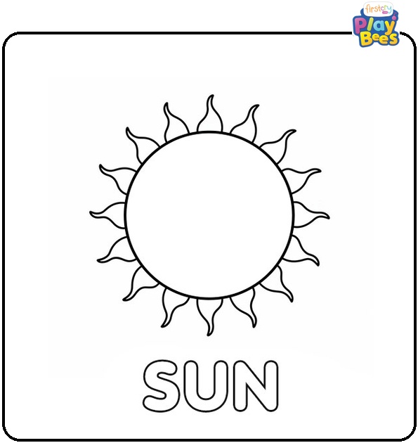 Sun Coloring Page