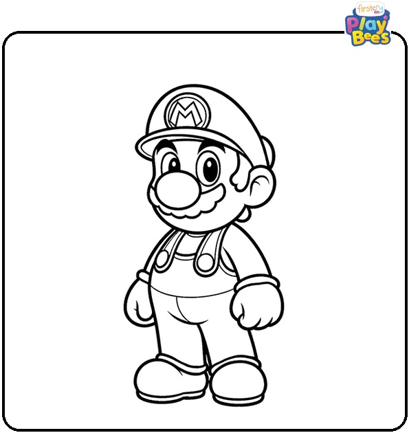 Super Mario Brother Coloring Page