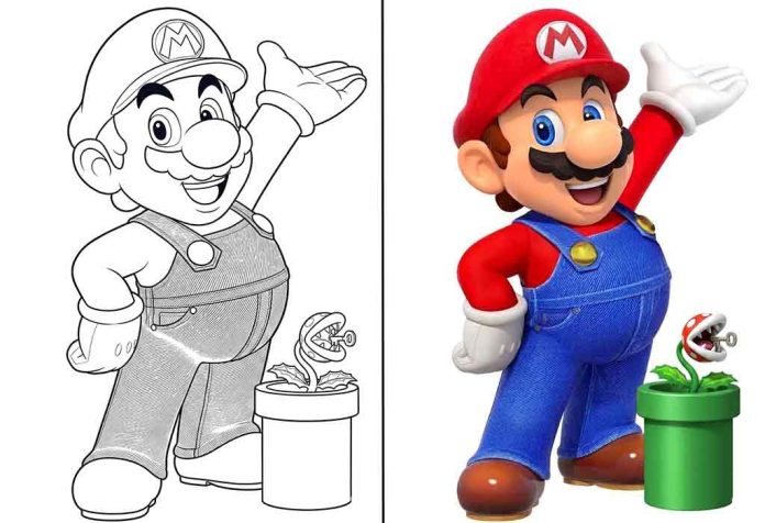 Super Mario Coloring Pages – Free Printable Sheets & Pictures