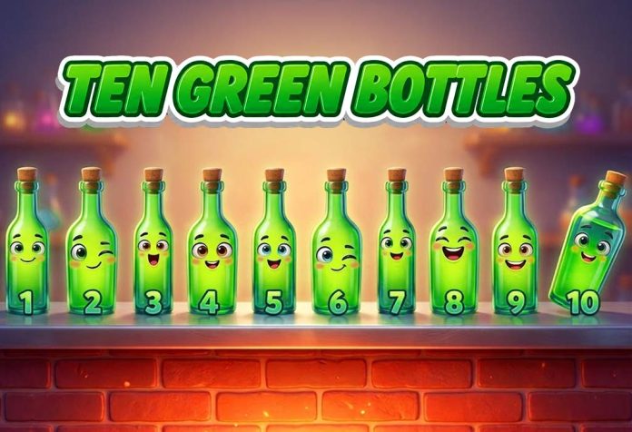 Ten Green Bottles Nursery Rhyme With Lyrics