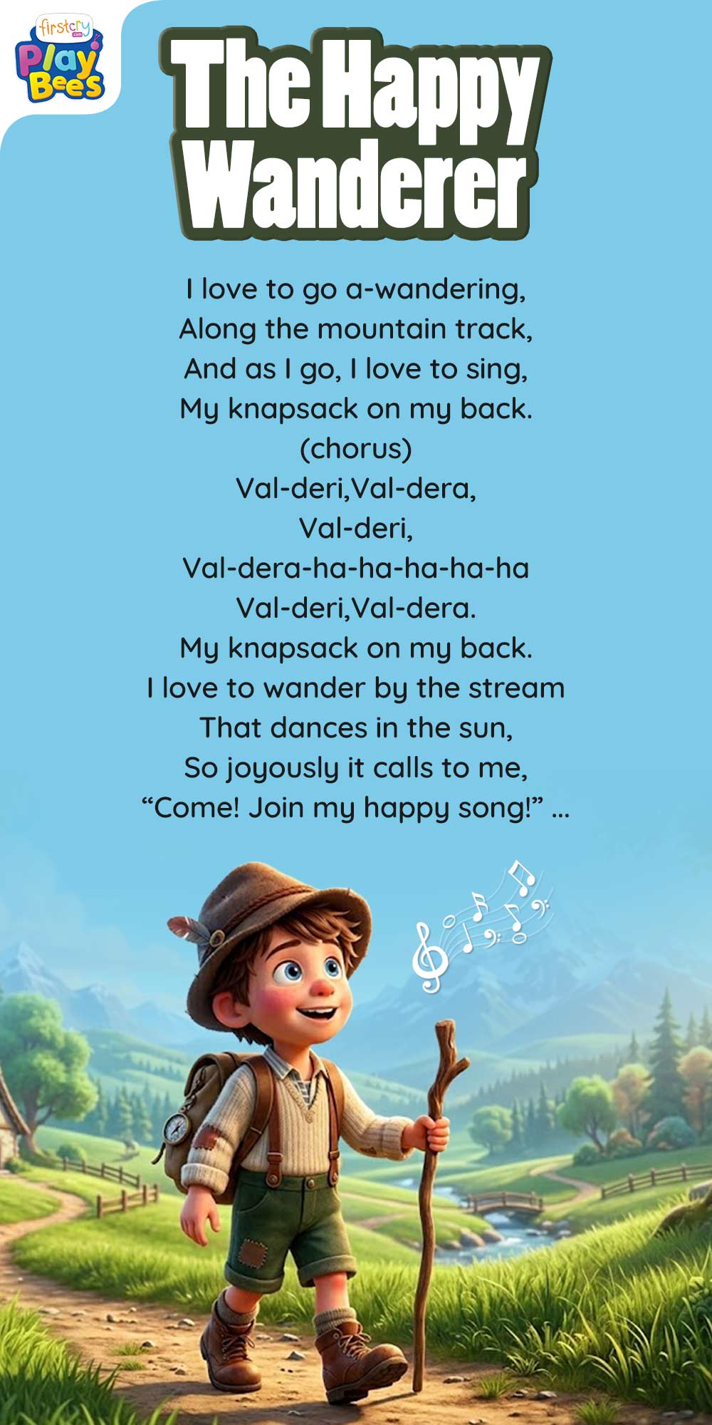 The Happy Wanderer Song Lyrics