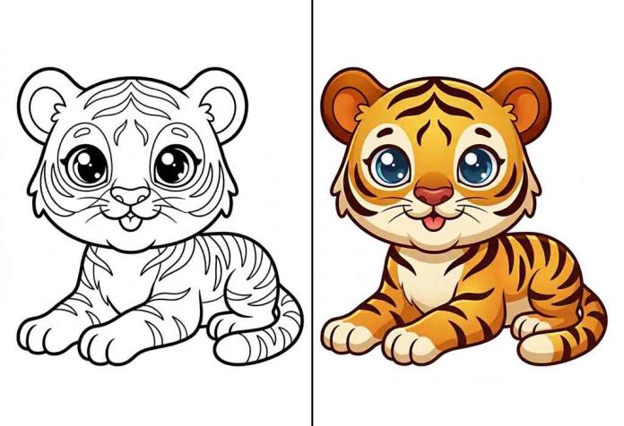 Tiger Coloring Pages – Free Printable Sheets & Pictures