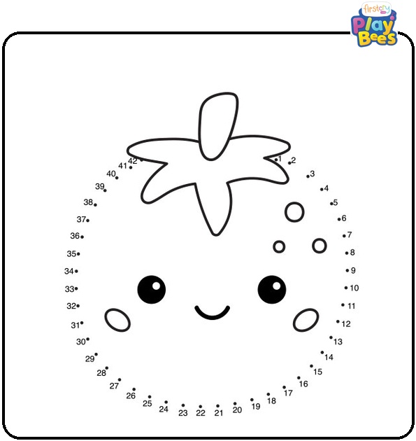 Tomato Dot to Dot Coloring Page