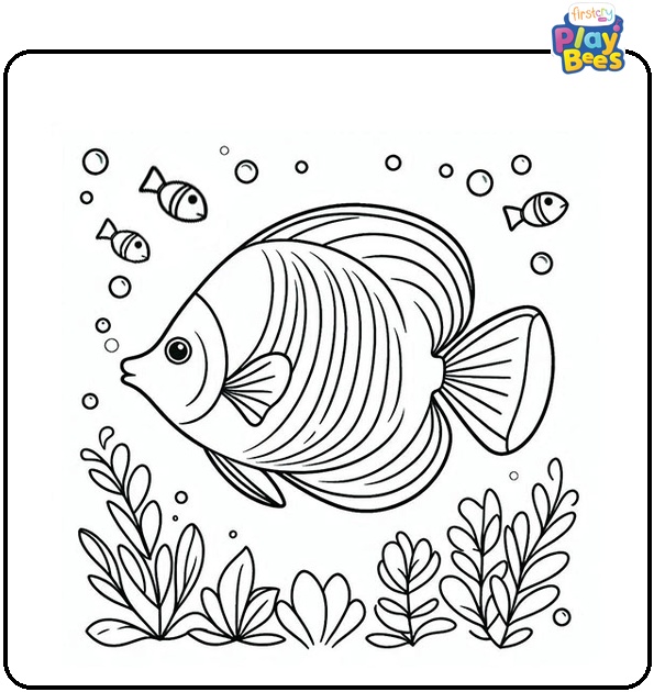 Tropical Fish Coloring Page Tropical Fish Coloring Page