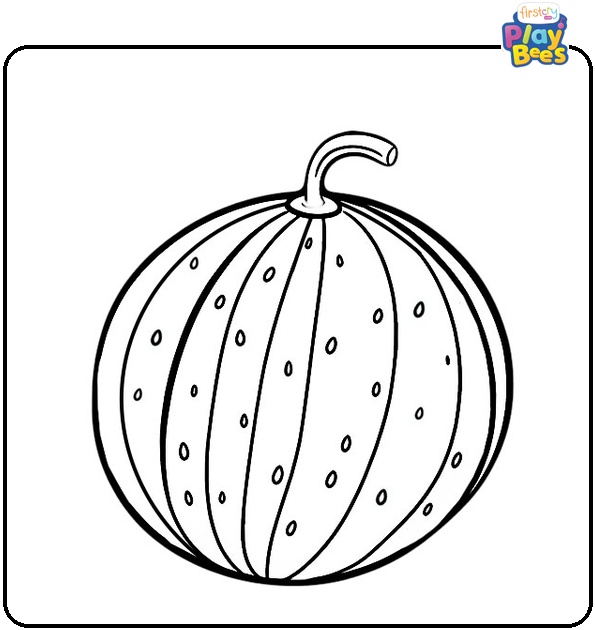 Watermelon Coloring Page