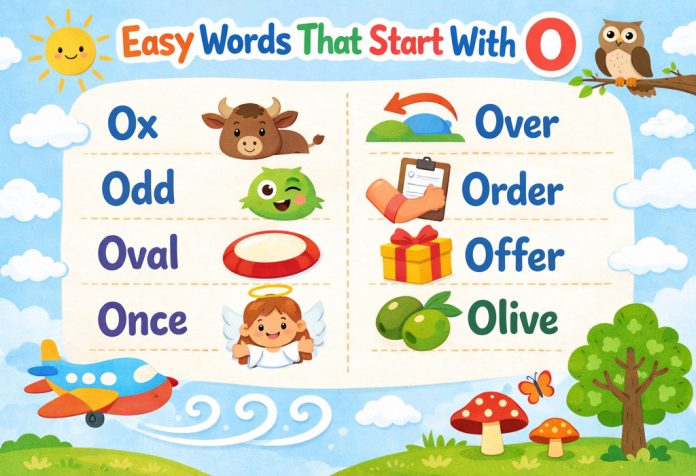Words That Start With Letter O