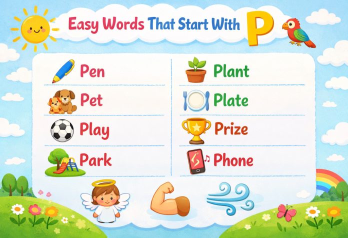 Words That Start With Letter P