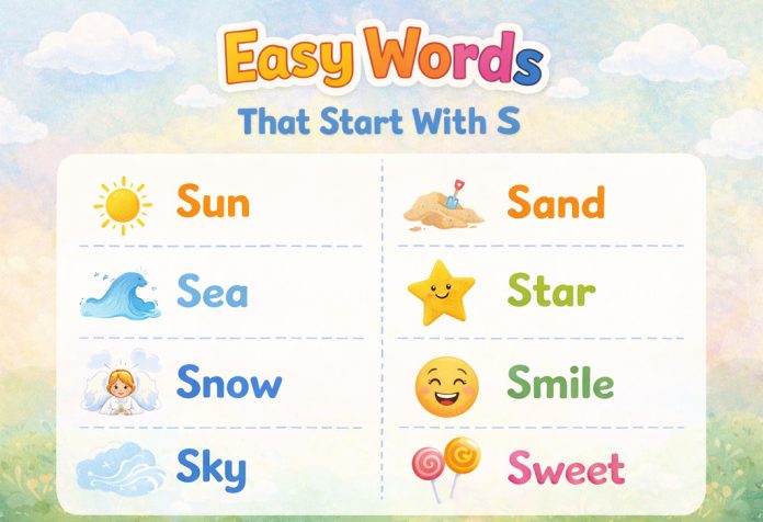 Words That Start With Letter S