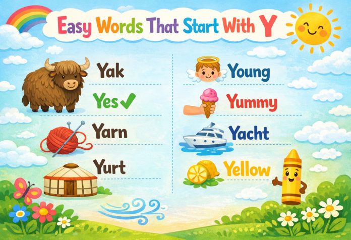 Words That Start With Letter Y