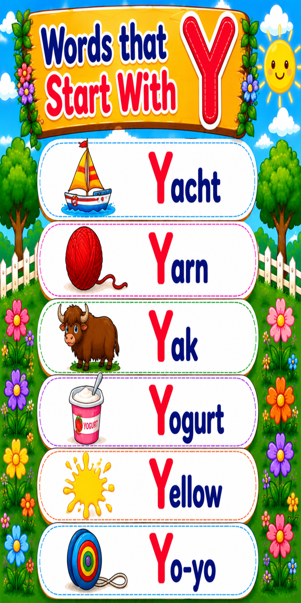 Words That Start With Y
