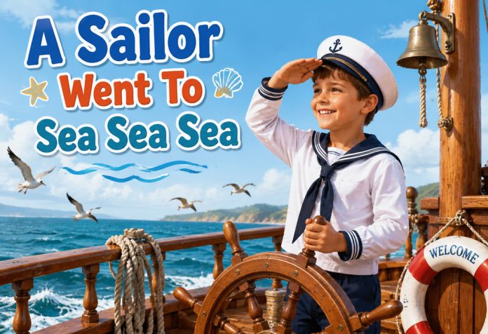 A Sailor Went To Sea Sea Sea Nursery Rhyme With Lyrics