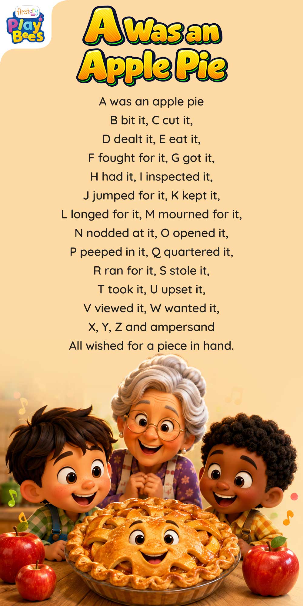 A Was an Apple Pie Song Lyrics