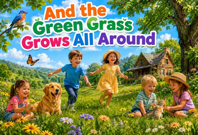 And the Green Grass Grows All Around Nursery Rhyme With Lyrics