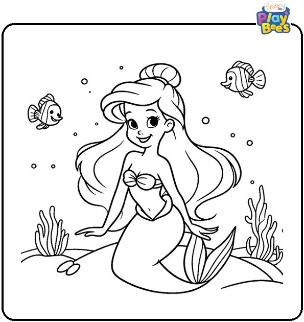 Ariel Disney Coloring Page