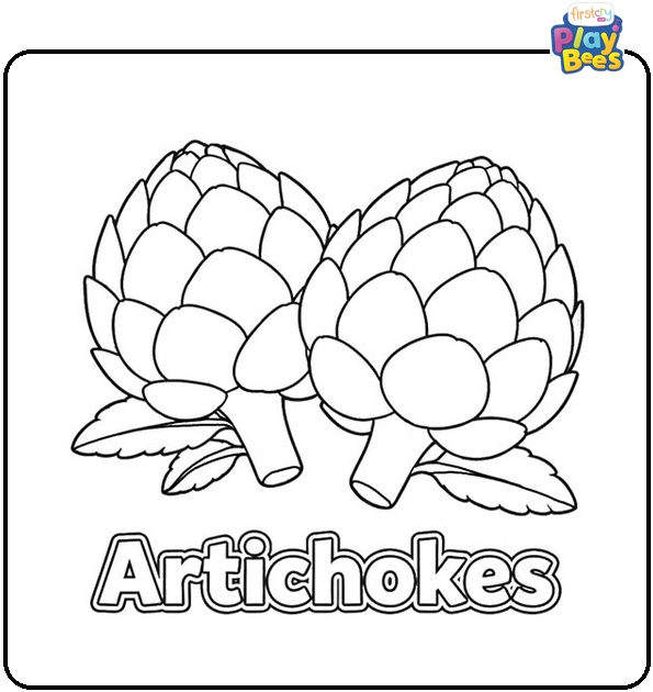 Artichokes Coloring Page