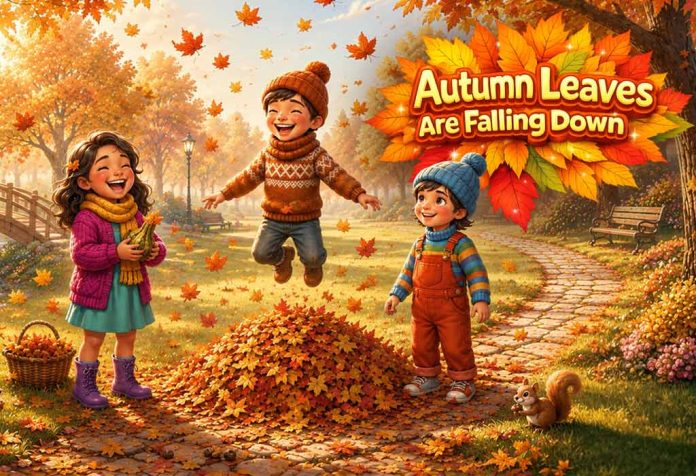 Autumn Leaves Are Falling Down Nursery Rhyme With Lyrics