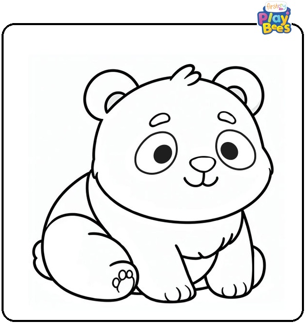 Baby Panda Coloring Page