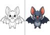 Bat Coloring Pages – Free Printable Sheets & Pictures Bat Coloring Pages – Free Printable Sheets & Pictures