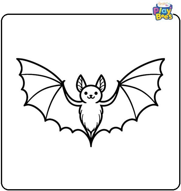 Bat Spread the Wings Coloring Page