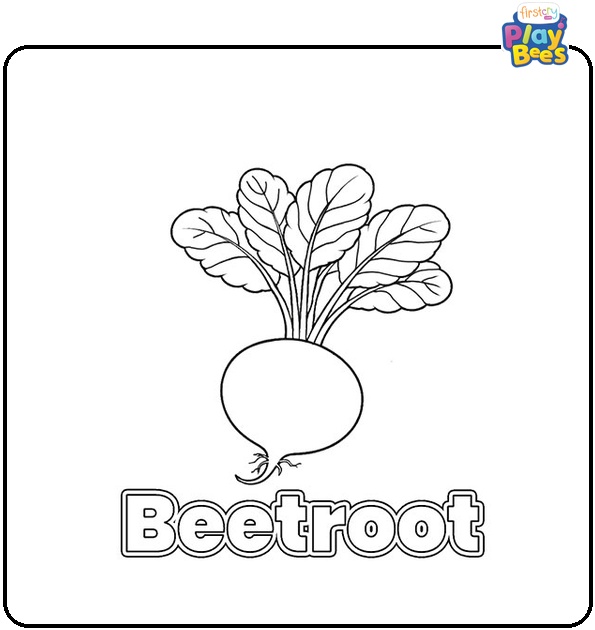 Beetroot Coloring Page