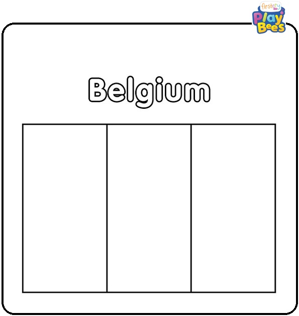 Belgium Flag Coloring Page