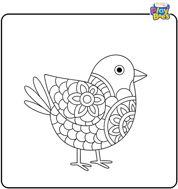 Bird Mandala Coloring Page Bird Mandala Coloring Page