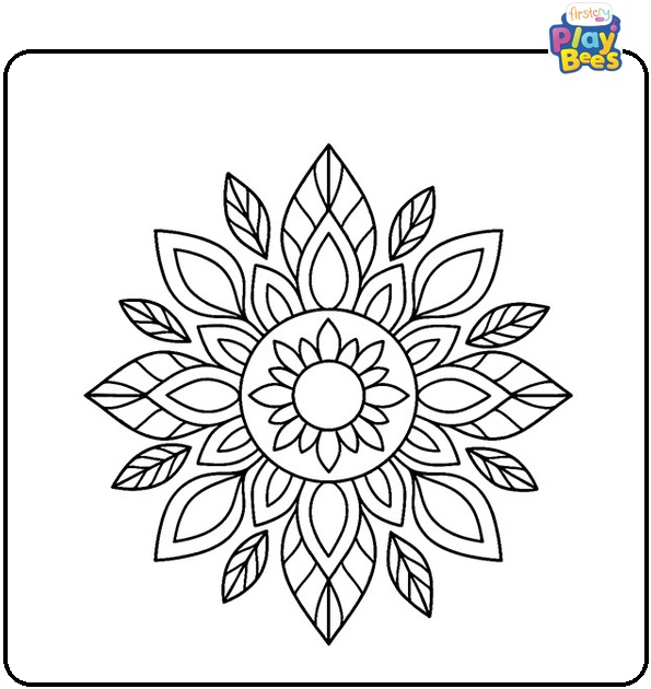 Bohemian Mandala Coloring Page Bohemian Mandala Coloring Page