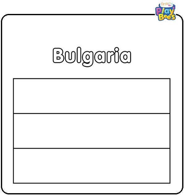Bulgaria Flag Coloring Page