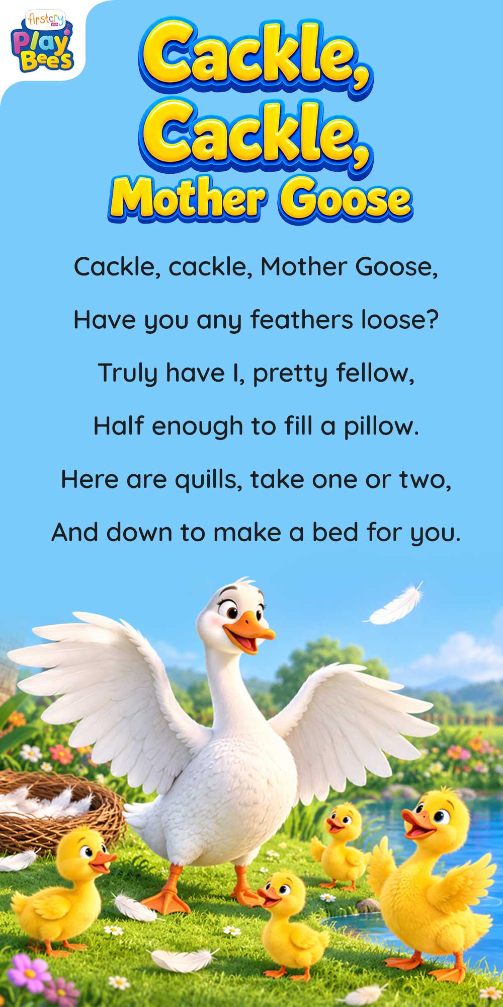 Cackle, Cackle, Mother Goose Song Lyrics