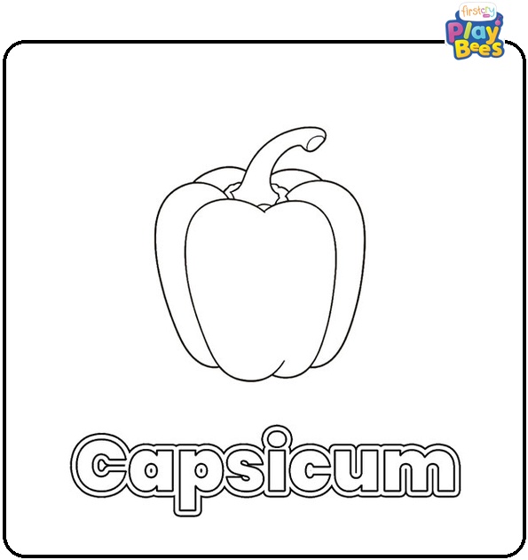 Capsicum Coloring Page