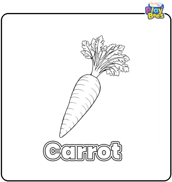 Carrot Coloring Page