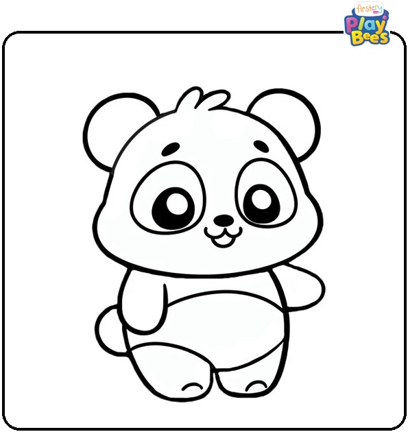 Cartoon Panda Coloring Page