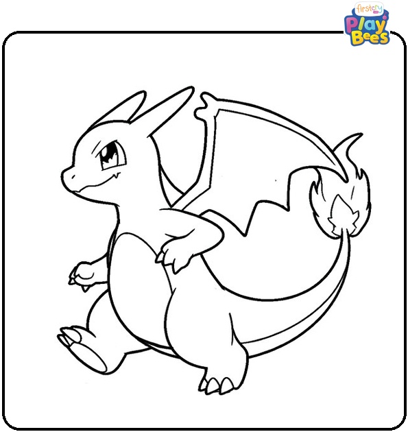 Charizard Is Coming Coloring Page