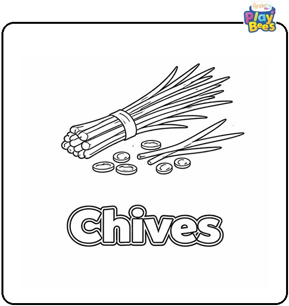 Chives Coloring Page