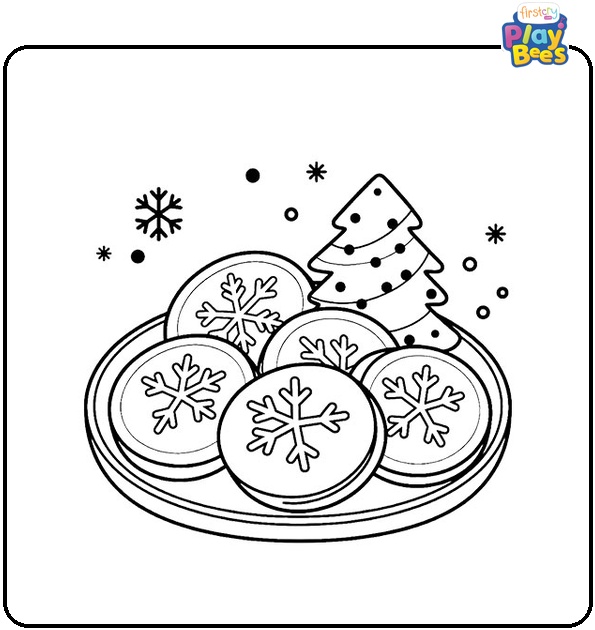 Christmas Cookie Coloring Page Christmas Cookie Coloring Page