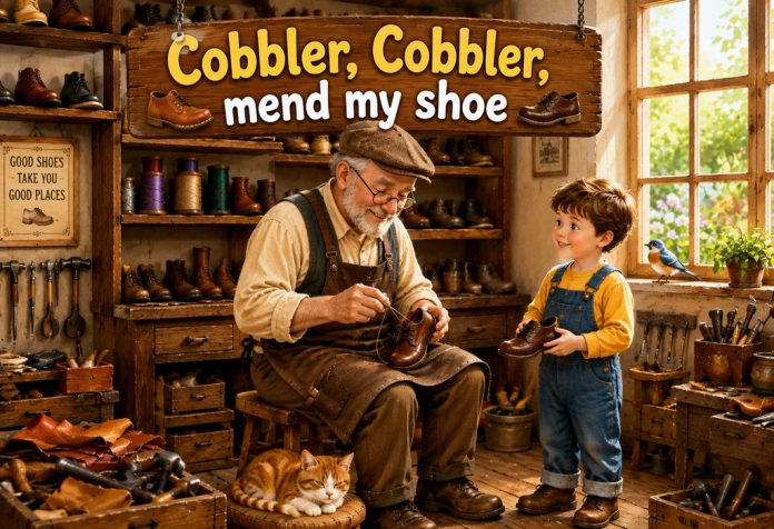 Cobbler Cobbler, mend my shoe Nursery Rhyme With Lyrics