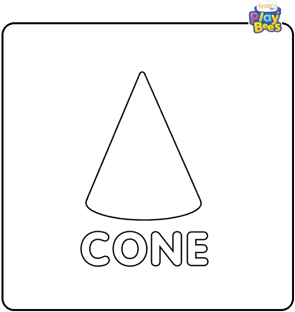 Cone Coloring Page