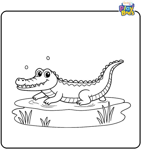 Crocodile Coloring Page