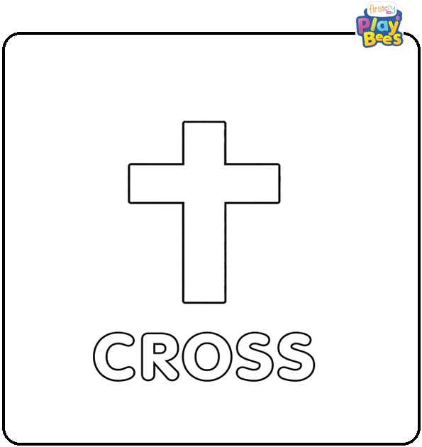 Cross Coloring Page