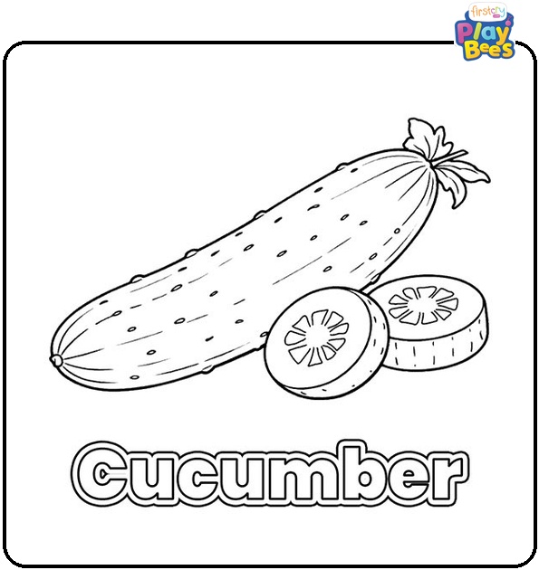 Cucumber Coloring Page