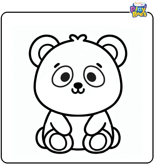 Cute Panda Coloring Page