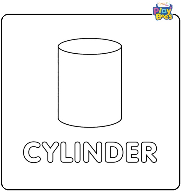 Cylinder Coloring Page