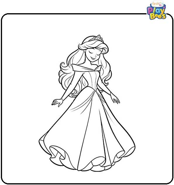 Disney Aurora Coloring Page