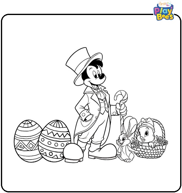 Disney Easter Coloring Page